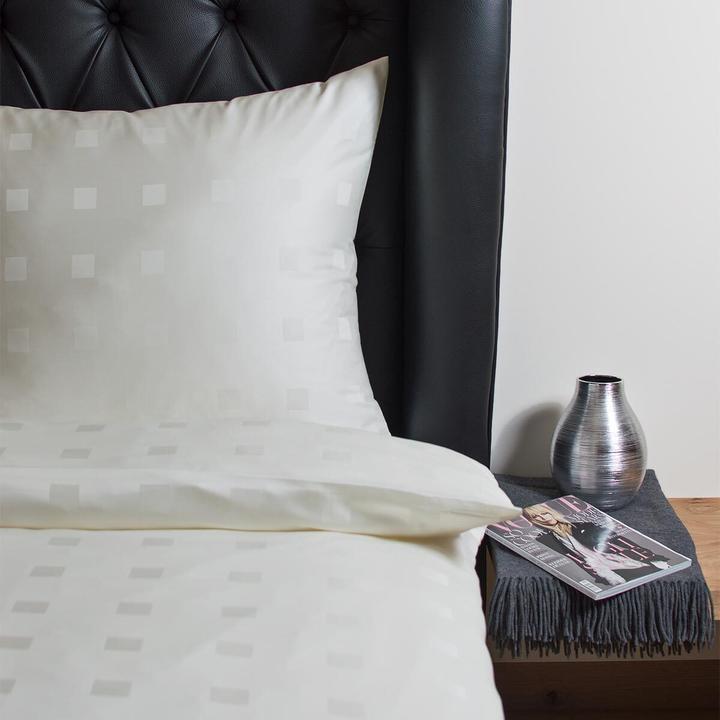 Produktbild Hefel Tencel™ Bettwäsche Classic Würfel elfenbein (Kopfkissenbezug, 40 x 60 cm)