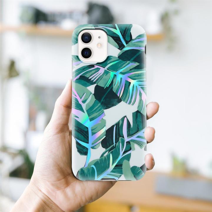 Produktbild Cadorabo IMD TPU Bunte Blumen & Blätter Cover (Realme 12 Pro+, Apple iPhone 12)