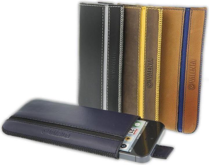 Immagine prodotto Valenta Valencia Pocket Stripe Vintage Valentine - Testa rossa Samsung Galaxy S5, Sony Xperia Z e altri (Samsung Galaxy Ace, Nokia Lumia 1020, Sony Xperia M2, Nokia Lumia 930, Samsung Galaxy S5, Sony Xperia Z)