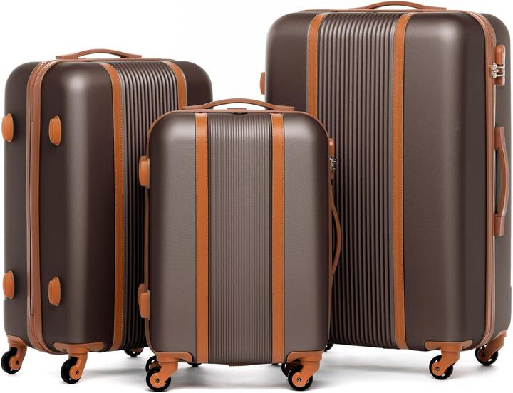 Produktbild Fergé Kofferset 3-teilig (230 l, Handgepäck (bis 50l), L (90 - 115l), XL (ab 115l))