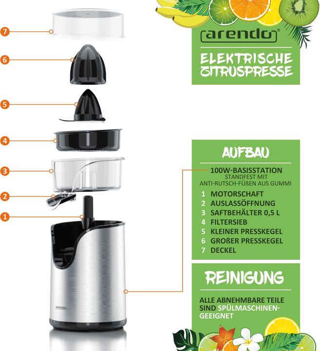 Actual product image Arendo Citrus juicer