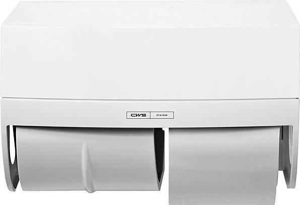 Actual product image CWS Toilet paper dispenser, PARADISE TOILET PAPER, for 2 household rolls, HxWxD 270