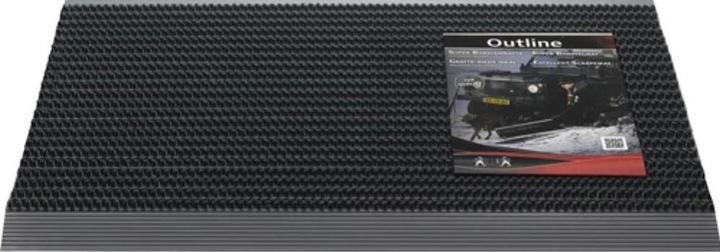 Hamat Alumatte Outline Pure Black schwarz 50x80 cm (50 x 80 cm)