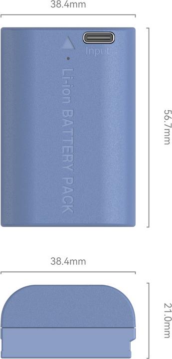 Image du produit SmallRig 4264 LP E6NH Batterie de caméra rechargeable USB C (Batterie de l'appareil photo)