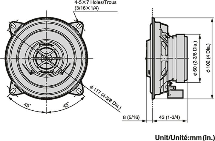 Image du produit Pioneer TS-1002i (120 W, 10 cm)