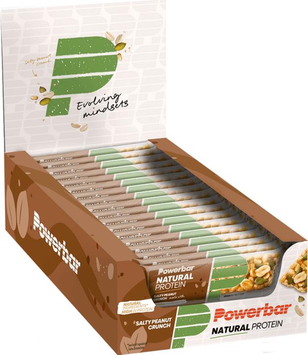 Actual product image Powerbar Natural Protein (Crunch, Salty peanut, 18 pcs., 720 g)