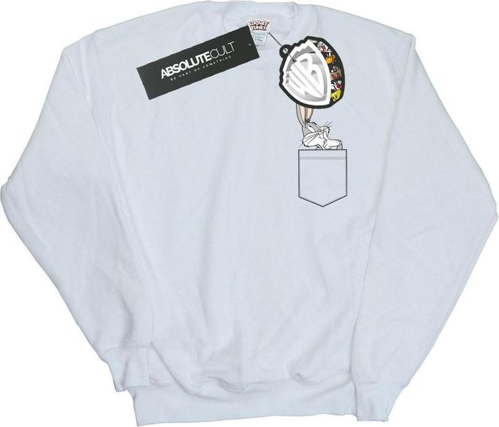 Immagine prodotto Looney Tunes Bugs Bunny Faux Pocket Felpa Uomo (M)