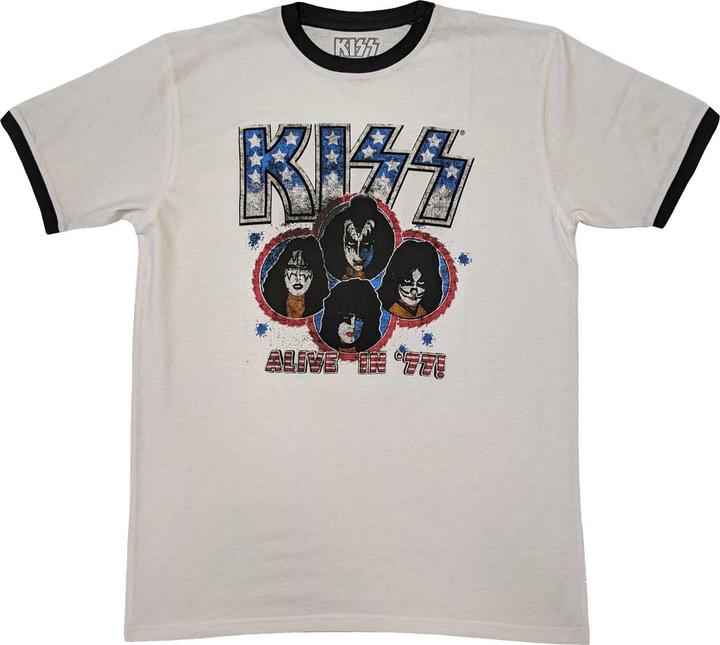 Image du produit KISS T-shirt unisexe Adult Alive In '77 (L)