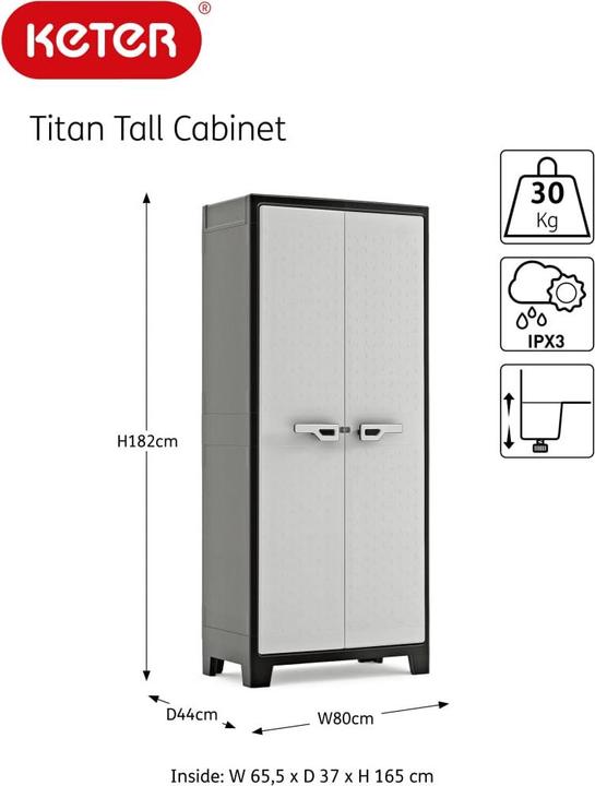 Produktbild Keter Schrank (80 cm, 182 cm)