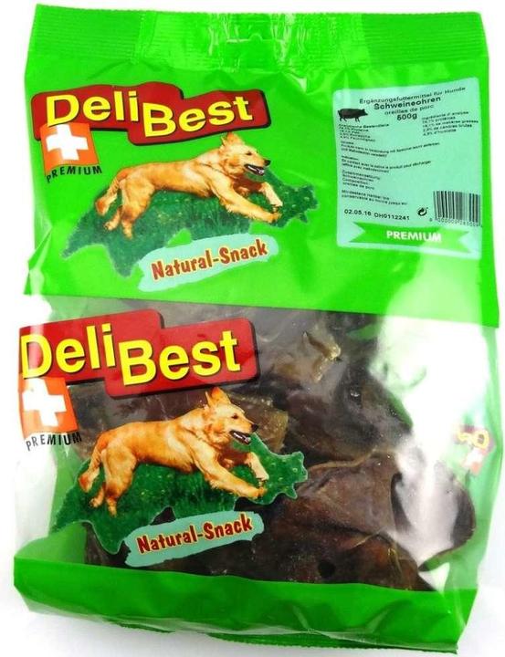 Produktbild DeliBest Schweineohren (Adult, 1 Stk., 500 g)
