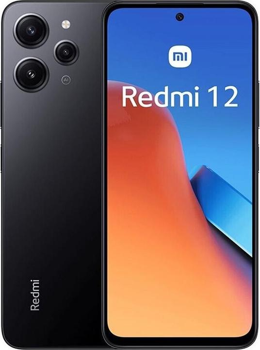 Xiaomi Redmi 12 (128 GB, Midnight Black, 6.79", Hybrid Dual SIM, 50 Mpx, 4G)