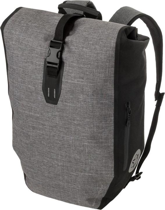 Agu Clean Single Bicycle Bag/Backpack Shelter Click'ngo Large - Grey - 21l (21 l, Gepäckträgertasche)