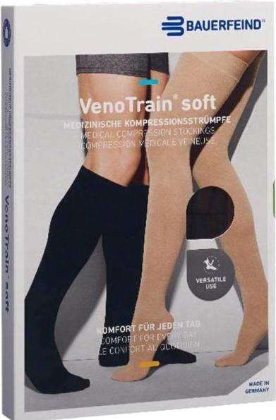 Veno Train SOFT AD KKL2 M normal/long offene Fussspitze creme Haftband Noppen 3cm (M)