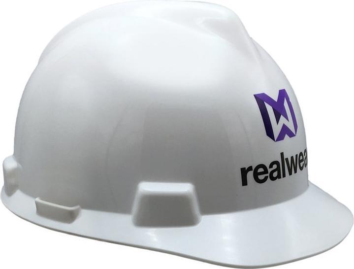 Immagine prodotto Realwear MSA V-Gard telaio anteriore con clip di protezione e il logo