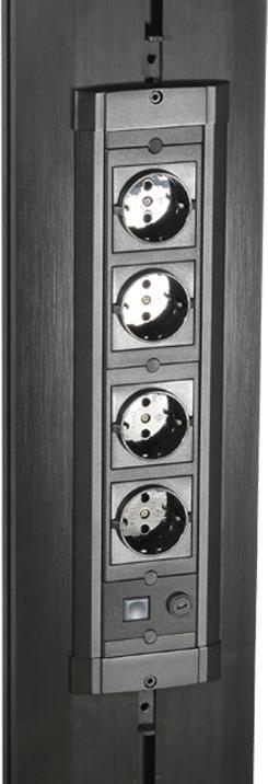 Actual product image Multibrackets TV stand up to 80", aluminum, black/5983 (80", 80 kg)