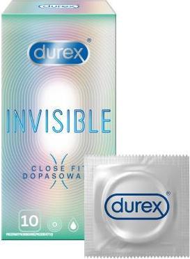 Actual product image Durex Invisible Close Fit Condoms Matched 10Pcs (10 pcs.)