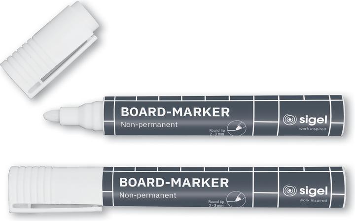 Produktbild Sigel Artverum Glasplatten-Markierer ( 2-3 mm) (White, 3 mm, 2 x)