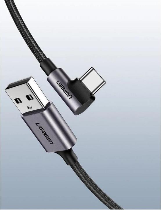Image du produit Ugreen Câble de données USB-C coudé vers USB-A 2.0 A (2 m, USB 2.0, 18 W)