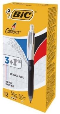 Actual product image Bic 4 Colours 3+1 HB (Grey, White, 1 x)