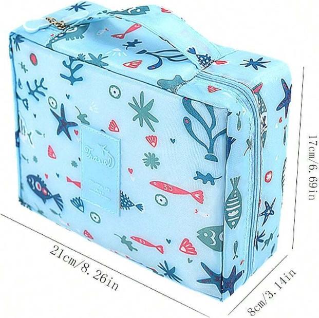 Image du produit Only-Bags.Store Sac cosmétique portable, sac de rangement de voyage de grande capacité, facile à utiliser.