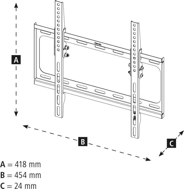 Produktbild Hama Tilt (Wand, 65", 35 kg)