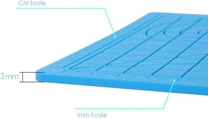 iLike S1 Silicone Pad (18x18cm) for Safe use of 3D Printing Pen + 2 Finger covers (Zubehör)
