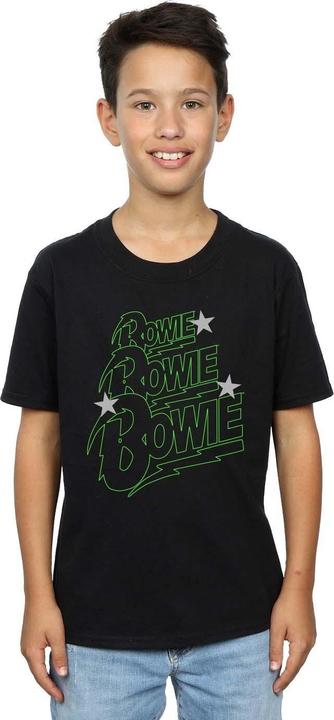 Produktbild David Bowie Multiple Neon Logo TShirt Jungen (152, 158)