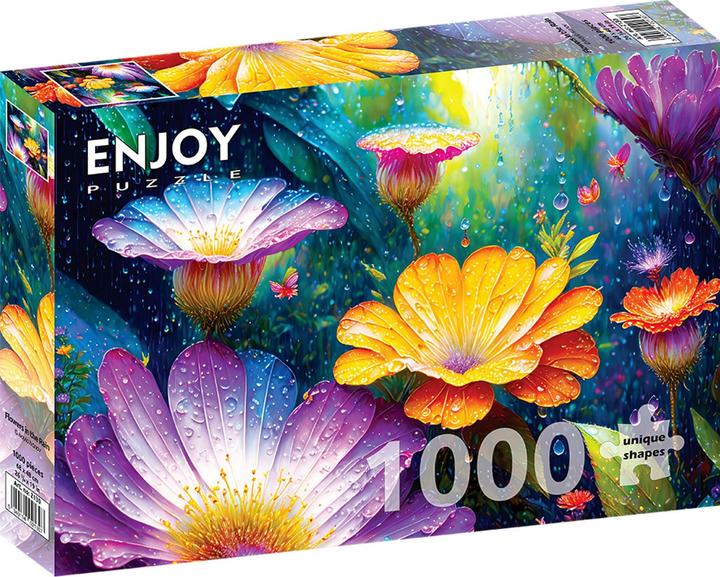 Immagine prodotto Enjoy Puzzle Puzzle 1000 pezzi - Flowers in the Rain (1000 pezzi)