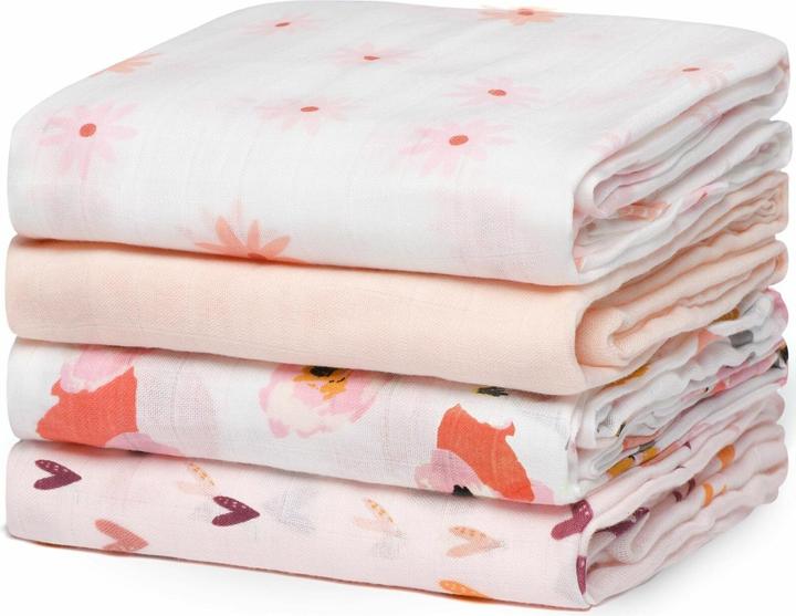 Produktbild Momcozy Muslin Swaddle Blanket 4 Pack (120 cm, 120 cm)