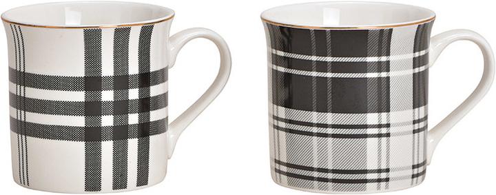 Actual product image Beanarella Checkered porcelain cup / / (300 ml)