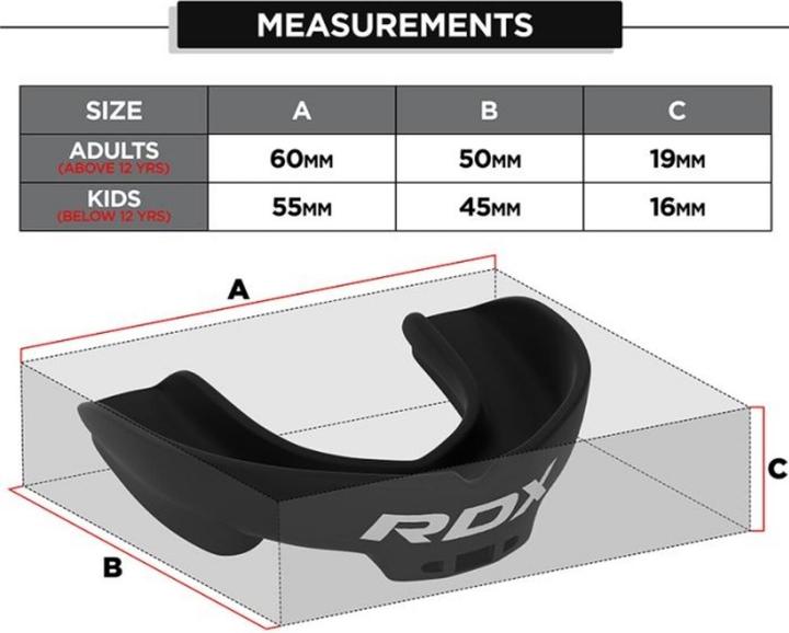 Image du produit Rdx Protège-dents Junior moins de 12 ans (Taille unique)