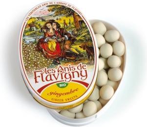 Immagine prodotto Les Anis de Flavigny Caramelle biologiche allo zenzero in scatola (1 pz., 50 g)