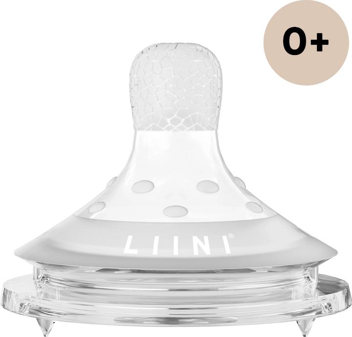 Actual product image Liini Bottle teat with breast structure 0+
