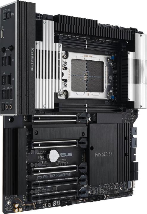 Actual product image ASUS MB PRO WS TRX50-SAGE WIFI (AMD,TRX50,DDR5,CEB) (sTR5, AMD TRX50, E-ATX)