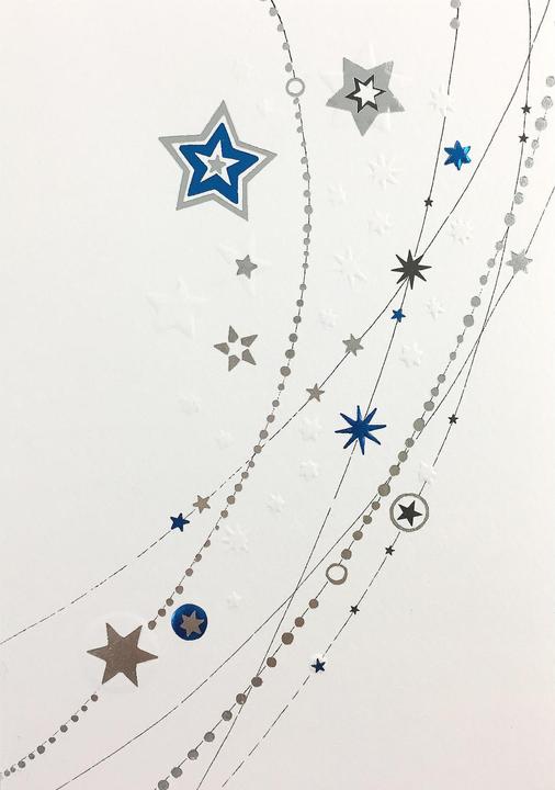 Produktbild ABC Weihnachtskarte Sterne (6 Stk.)