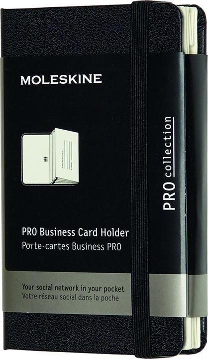 Image du produit Moleskine Business Card Pro Tray Xs, couverture rigide, avec 2 compartiments, noir (6,5 x 10,5 cm, Règle spéciale, Couverture rigide)