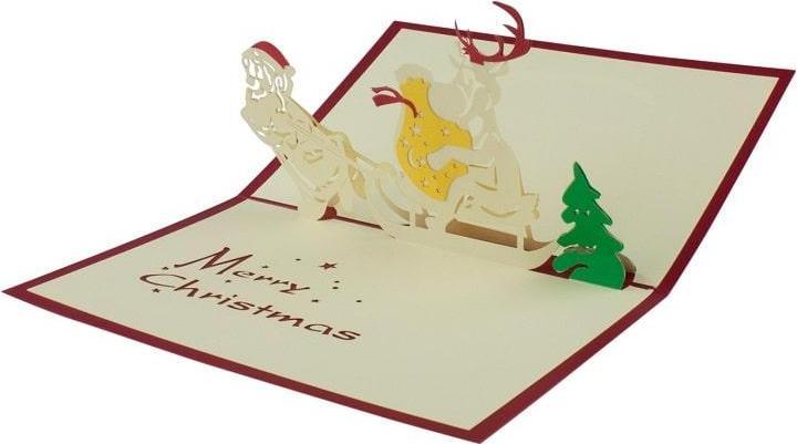 Produktbild JTI Handgefertigte Pop-Up-Weihnachtskarte - Nr. 5 (1 Stk.)