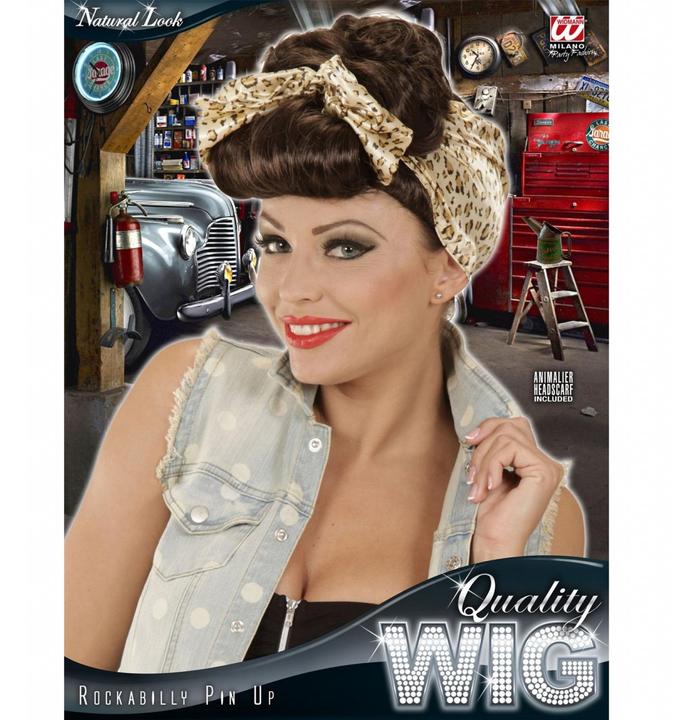 Produktbild Widmann Rockabilly Perücke Pin Up Girl