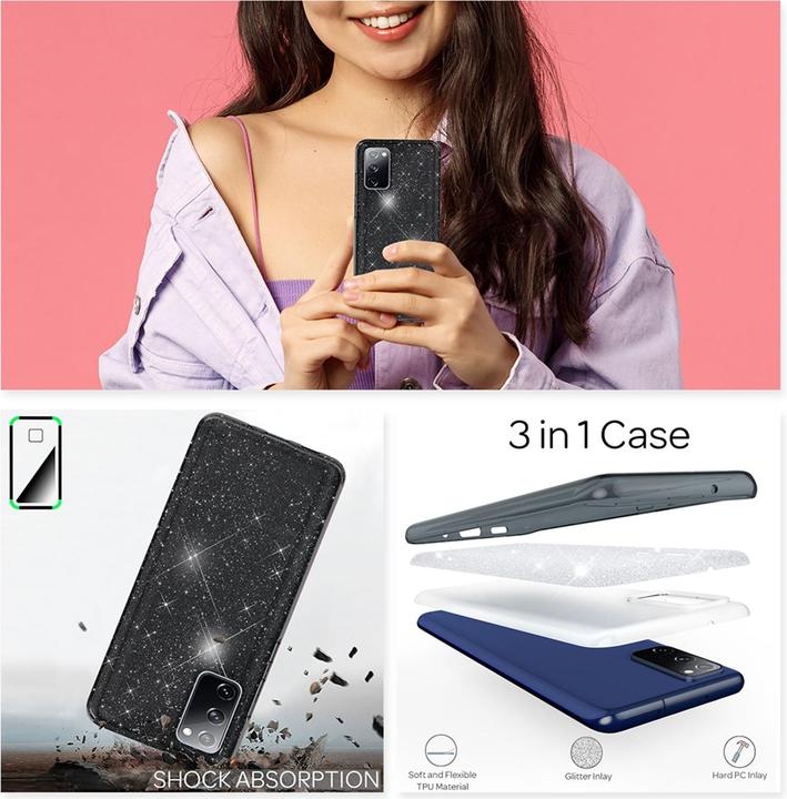 Actual product image Nalia Glitter Case (Samsung Galaxy S20 FE)