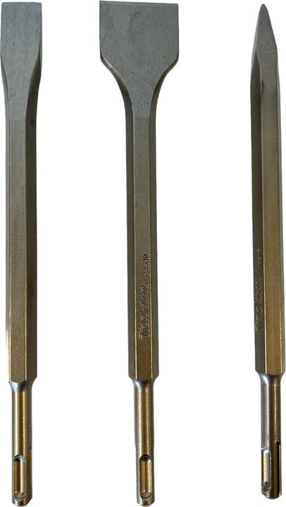 Actual product image Makita D-30134 Chisel set 3 pcs. SDS plus 250 mm length bull point / cold chisel / scaling chisel