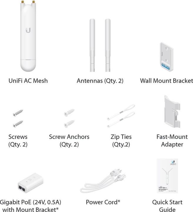 Produktbild Ubiquiti UniFi AP-AC-M MESH (867 Mbit/s)