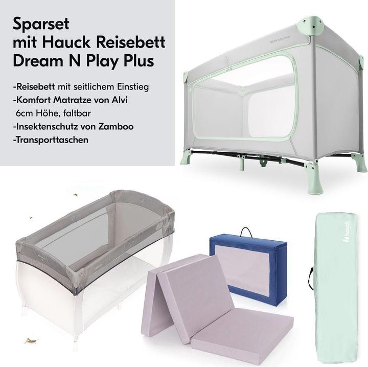 Actual product image Hauck Reisebetten Reisebett Set Dream N Play Plus inkl. Alvi