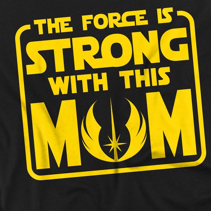 Actual product image Star Wars Unisex Adult Force Is Strong With Mum Mothers Day T-Shirt (S)