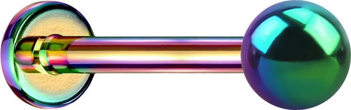 Produktbild Star Piercing Micro Labret farbig mit Kugel (ohne Messing, Titan G23)