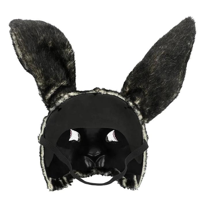 Image du produit Boland Demi-masque en peluche Lapin noir