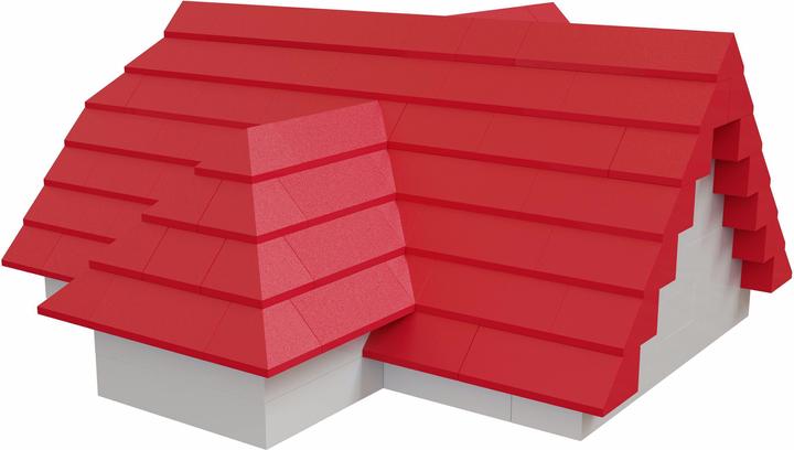 Actual product image Hubelino 124-piece roof tile set, compatible