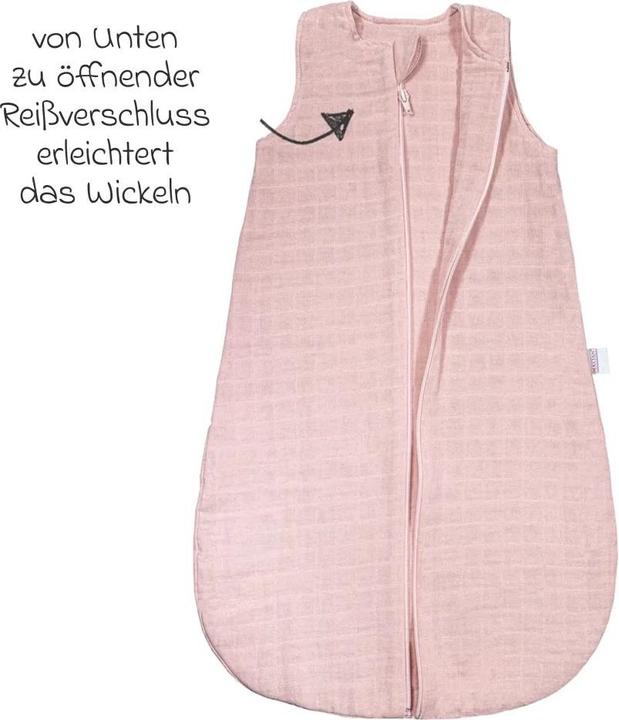 Produktbild Makian Musselin-Schlafsack - Puder - Schlafsäcke (80 cm)