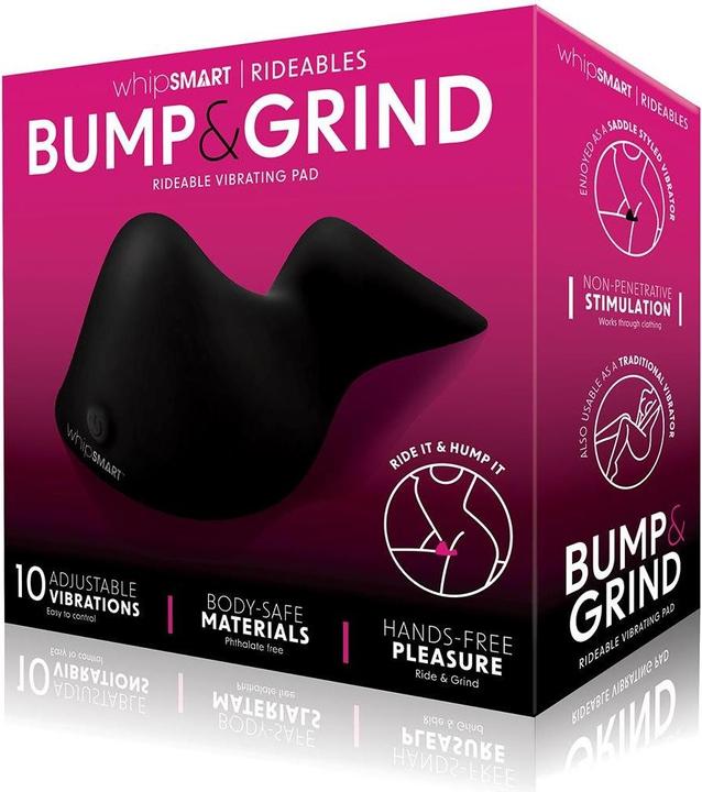 Actual product image Xgen Products Whipsmart - Black Rechargeable Vibrating Panties - The Bump & Grind - Wireless Remote Control, Pleas