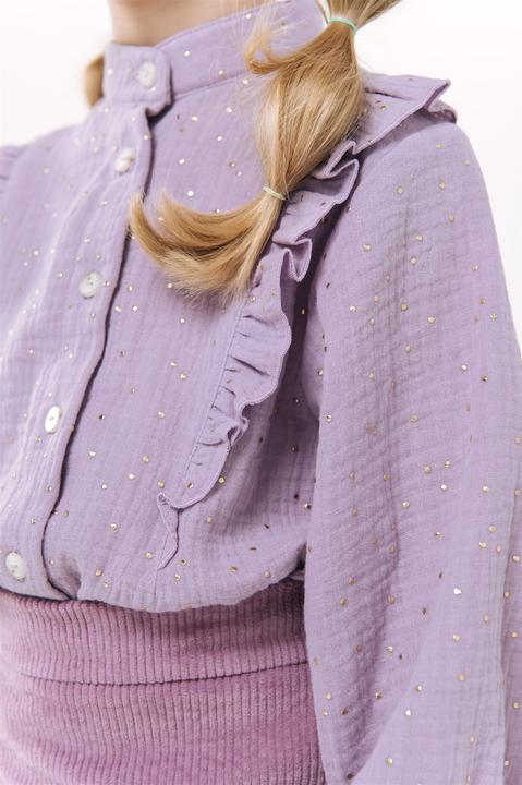 Produktbild Hebe Bluse mit Rüschen aus Musselin und Glitzer (122)