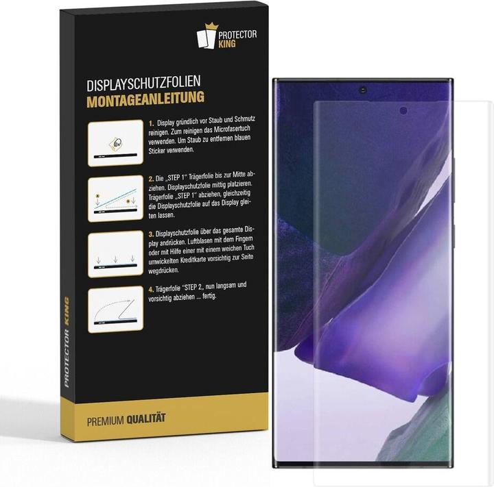 Actual product image Protectorking 2x premium screen protector 3D CLEAR (2 Piece, Samsung Galaxy Note 20 Ultra)